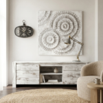 Porta TV Moderno ‘Bianco Distressed’