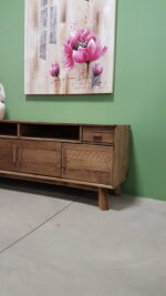 Porta tv in legno di recupero