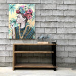 consolle legno di recupero