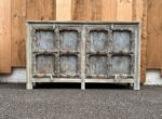 Credenza "Shanti Blue" Indiana con Intagli Artigianali - immagine 2