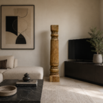 Colonna Indiana d'Epoca – "L'Anima del Tempo" - H 125 cm