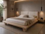 Letto Artigianale "Etereo" in Legno Massello di Frassino - immagine 2