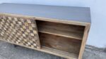 Credenza Artigianale Indiana "Mandala" - Legno di Mango Riciclato e Mosaico Geometrico - immagine 3