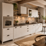 Cucina Artigianale "Terra & Legno" in Rovere Sbiancato