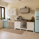 Cucina Artigianale con Elettrodomestici Iconici - "Vintage Pastel"